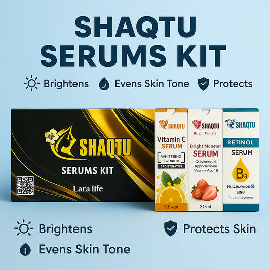 Shaqtu Serums Kit | Brightening, Anti-Aging & Hydrating Care